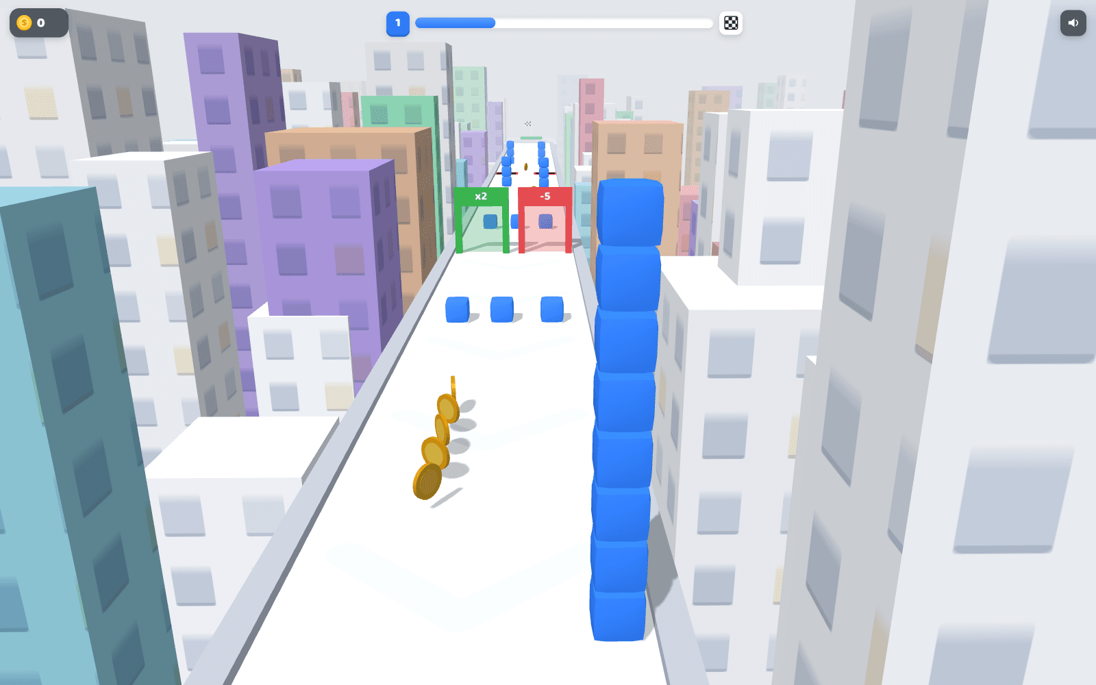 Cube Rush 3D gameplay