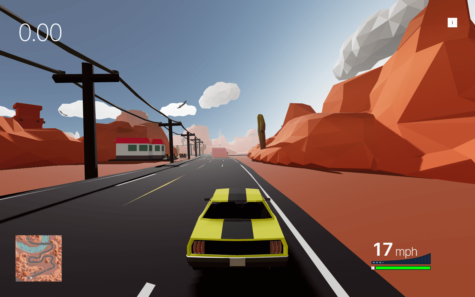 Poly Racer gameplay