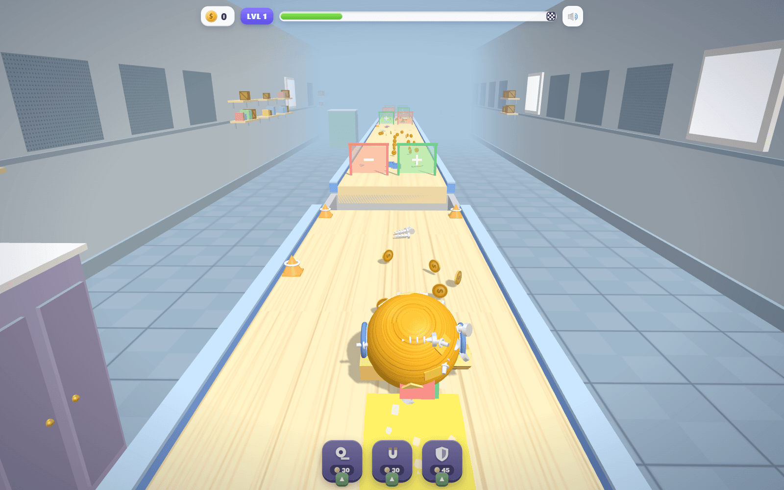 Tape Ball Run gameplay
