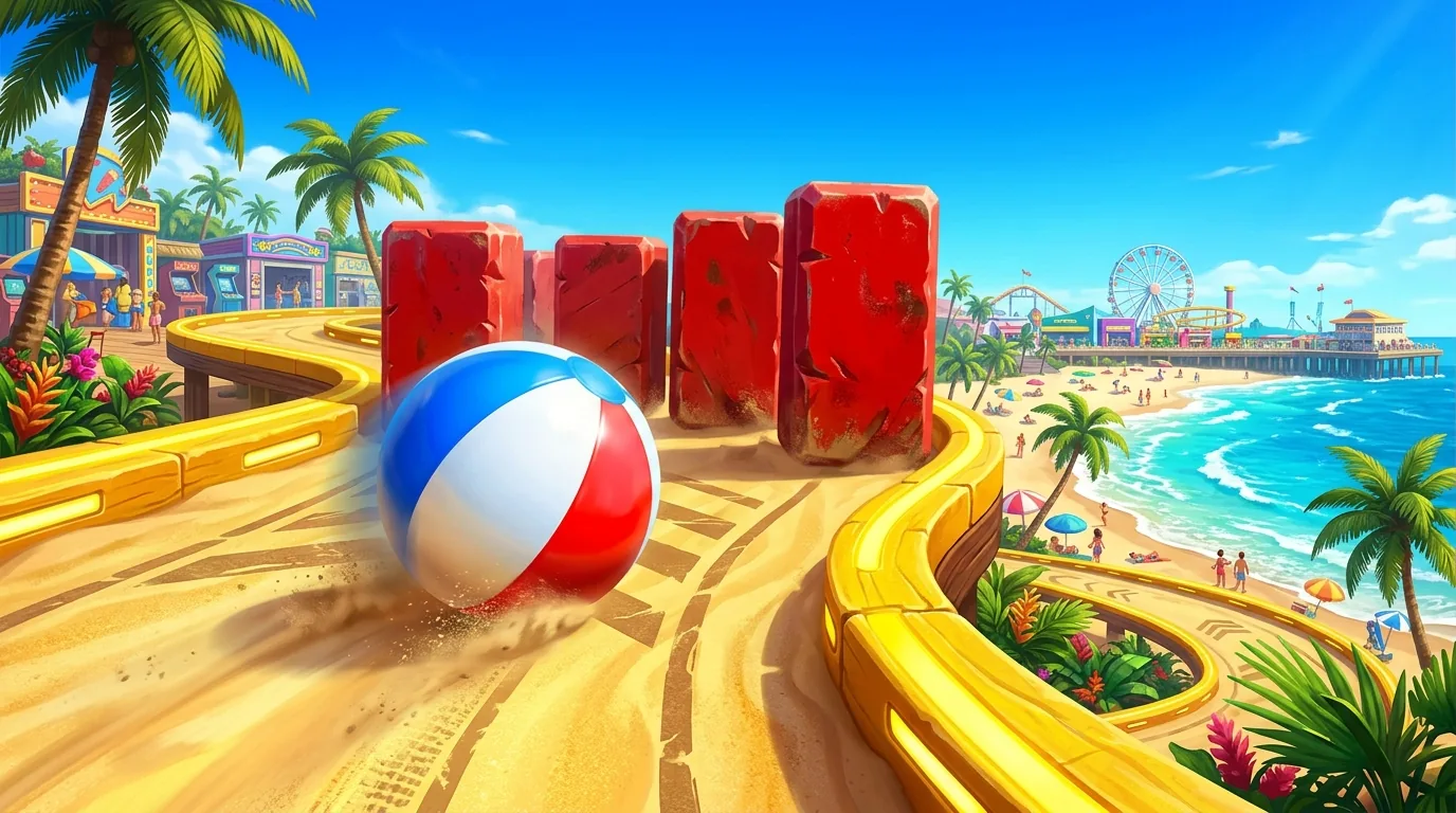 Beachy Beachy Ball gameplay