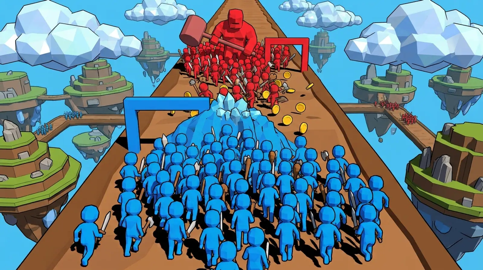 Crowd Stampede. Every gate is a decision made at full sprint.